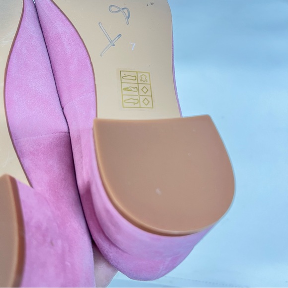 Jeffrey Campbell Pink Suede Mary Jane Heels - Picture 9 of 12